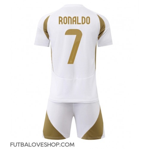 Dres Al-Nassr Cristiano Ronaldo #7 Tretina pre deti 2024-25 Krátky Rukáv (+ trenírky)